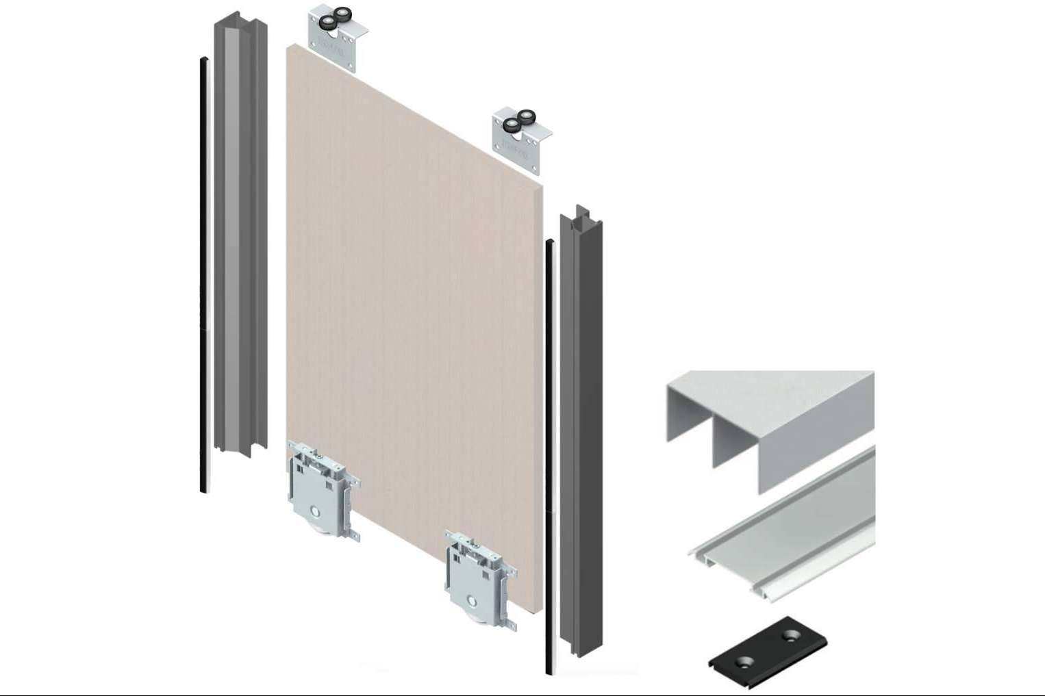 ADC ha creado diferentes kits para puertas correderas
